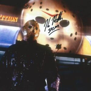 Friday the 13th Part VIII Jason Takes Manhattan 8x10 Signed Autographed Kane Hodder as Jason Voorhees Photo