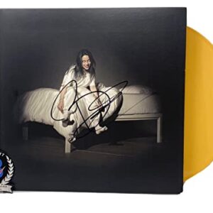 Billie Eilish Signed When We All Fall Asleep Vinyl Record Album LP Beckett COA