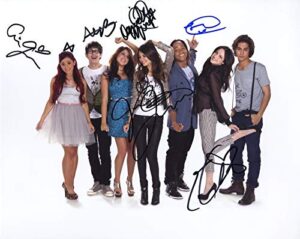 victorious tv show full cast reprint signed 8×10 photo #1 rp nickelodeon grande justice