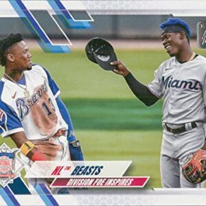 2021 Topps Update #US306 Jazz Chisholm Jr./Ronald Acuna Jr. NM-MT Miami Marlins/Atlanta Braves Baseball