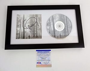 folklore taylor cd signed autographed by t. swift framed psa/dna coa a