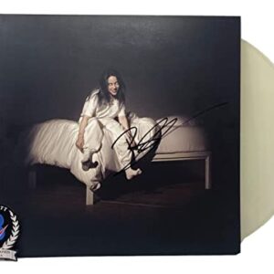 Billie Eilish Signed When We All Fall Asleep Vinyl Record Album LP Beckett COA