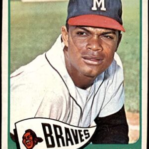 1965 Topps # 383 Felipe Alou Milwaukee Braves (Baseball Card) GD+ Braves