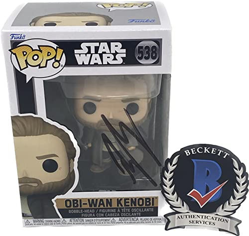 Ewan McGregor Signed Autograph Obi-Wan Kenobi Star Wars Funko Pop Beckett COA