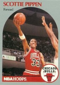 scottie pippen basketball card (chicago bulls) 1990 hoops #69