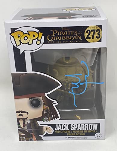 Johnny Depp Signed Funko Pop Jack Sparrow Pirates of the Caribbean Beckett COA