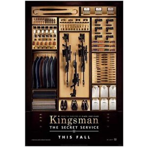 kingsman: the secret service 8×10 photo movie poster guns in closet kn