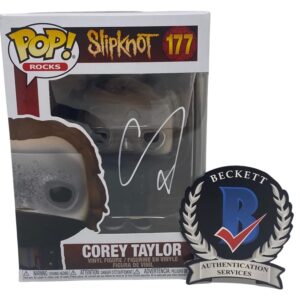 Corey Taylor Signed Autographed Funko Pop Figure Slipknot #177 Beckett Proof COA