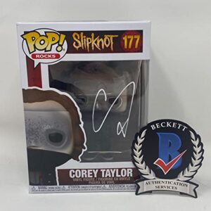 Corey Taylor Signed Autographed Funko Pop Figure Slipknot #177 Beckett Proof COA