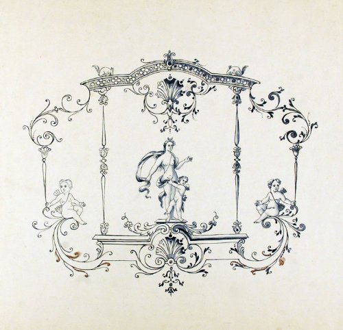 An original design for a porcelain plate