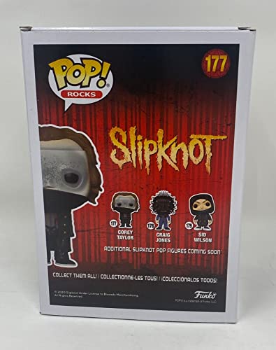 Corey Taylor Slipknot Signed Autographed Funko Pop Figure #177 Proof Beckett COA