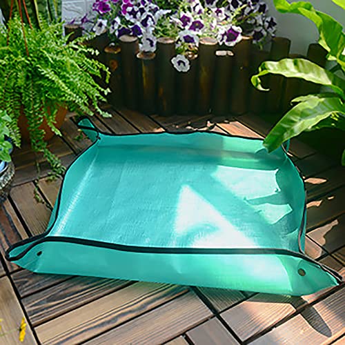 Potting Mat,Repotting Mat,Replanting Mat,Plant Repotting Mat Waterproof Transplanting Mat Indoor Succulent Potting Mat Portable Gardening Soil Changing and Watering mat Square and Foldable Garden mat