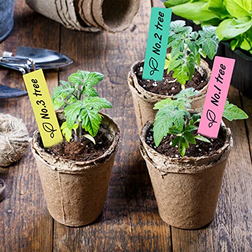 Excellent Garden Tags,200 Pcs 4'' Plastic Plant Labels Garden Marker Vegetable Gardening Tags,Plastic Garden Labels for Outdoor Indoor Potted Plants with Permanent Marking Pen