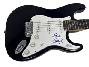 cheech marin & tommy chong signed autographed electric guitar beckett coa