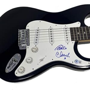 Cheech Marin & Tommy Chong Signed Autographed Electric Guitar Beckett COA