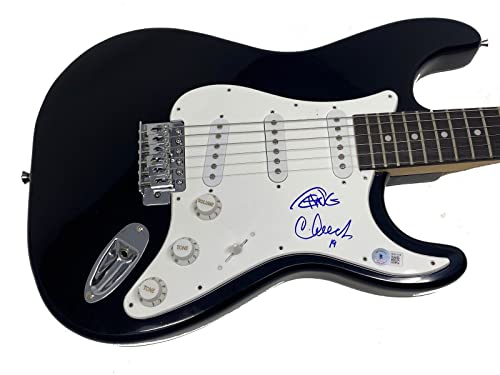 Cheech Marin & Tommy Chong Signed Autographed Electric Guitar Beckett COA