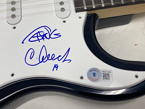 Cheech Marin & Tommy Chong Signed Autographed Electric Guitar Beckett COA