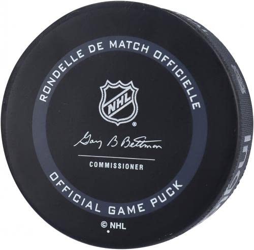 Lucas Raymond Detroit Red Wings Autographed Official Game Puck - Autographed NHL Pucks