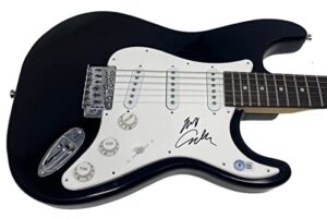 mike campbell signed electric guitar beckett coa