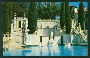 wr hearst estate neptune and venus pool san simeon california ca vintage postcard