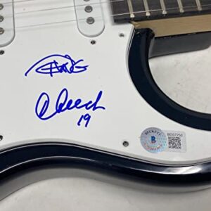 Cheech Marin & Tommy Chong Signed Autographed Electric Guitar Beckett COA