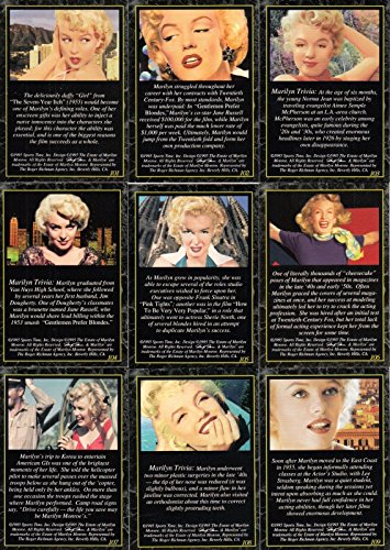 Marilyn Monroe Series 2 1995 Sports Time Complete Base Card Set of 100 Movie Norma Jean