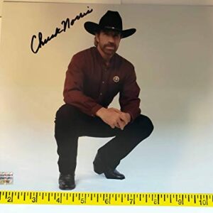 Chuck Norris 8 inches x 10inch AUTOGRAPH Photo Walker Texas Ranger Black-Ink #Bk2