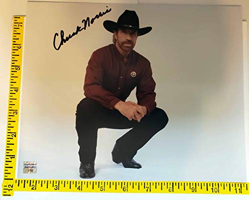 Chuck Norris 8 inches x 10inch AUTOGRAPH Photo Walker Texas Ranger Black-Ink #Bk2