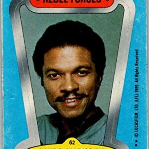 1980 Topps The Empire Strikes Back Stickers #62 Lando Calrissian V45407