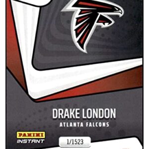 DRAKE LONDON RC 2022 Panini Instant SuperNova /1523 ROOKIE #2 Falcons NM+-MT+ NFL Football
