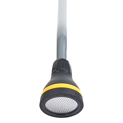 Melnor 65146AMZ RelaxGrip Shower Head Watering QuickConnects 33" Wand, Black/Yellow