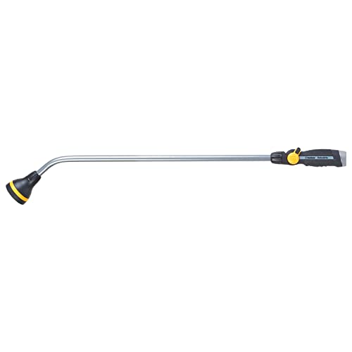 Melnor 65146AMZ RelaxGrip Shower Head Watering QuickConnects 33" Wand, Black/Yellow