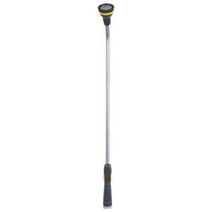 Melnor 65146AMZ RelaxGrip Shower Head Watering QuickConnects 33" Wand, Black/Yellow