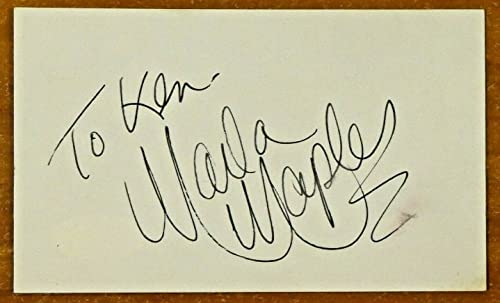 Marla Maples Actress Model Trump's 2nd Wife Signed 3x5 Index Card with JSA COA