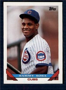 1993 topps #156 sammy sosa nm-mt chicago cubs baseball