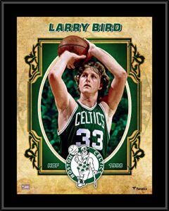 larry bird boston celtics 10.5″ x 13″ sublimated hardwood classics player plaque – nba team plaques and collages