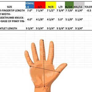 Leather Gardening Gloves by Fir Tree. Premium Goatskin Gloves With Cowhide Suede Gauntlet Sleeves. Perfect Rose Garden Gloves. Men's and Women's Sizes. M-8 (See Size Chart Photo)