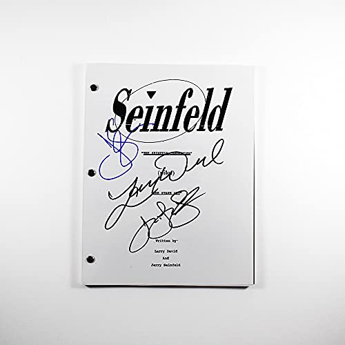 Seinfeld Cast By Jerry Seinfeld Larry David Julia Louis-Dreyfus Script Signed Autographed Authentic 'GA' COA