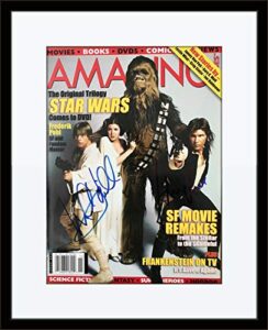 framed mark hamill harrison ford autograph with certificate of authenticity