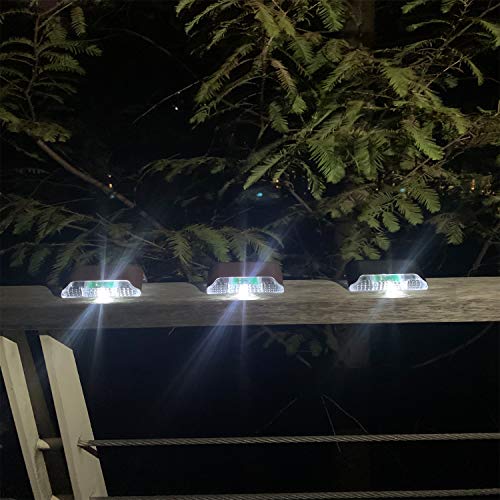 Codian 16 Pack Solar Deck Lights,Solar Deck LED Lights for Outdoor, Waterproof Solar LED Lights for Deck, Step, Railing, Wall, Patio, Garden, Stair, Yard and Driveway Path (Cool White)