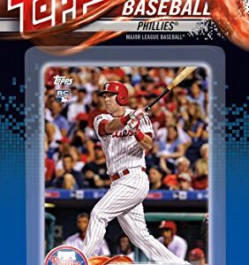 Philadelphia Phillies 2018 Topps Factory Sealed Special Edition 17 Card Team Set with Maikel Franco, Carlos Santana and a Rookie card of Rhys Hoskins plus