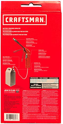 CRAFTSMAN Battery Powered Sprayer Wand (CMXCAFG190640)