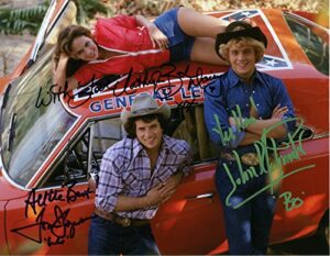 the dukes of hazzard cast signed reprint 8×10 photo rp