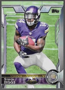 2015 topps #452 stefon diggs rookie card