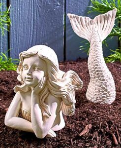 2-pc. mermaid garden statue