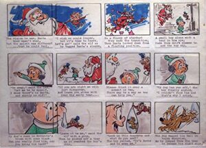 elmer the magic elf original artwork christmas comic story with santa claus