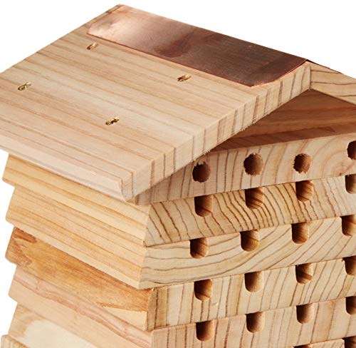 Wildlife World Interactive Wooden Bee House - Pollinator Bee Management System