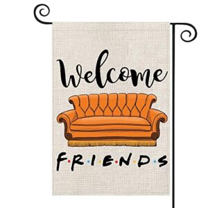 fri themed welcome home decor garden flag yard porch house flag for outside decoration (welcome fri)