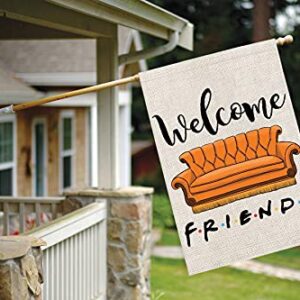 Fri Themed Welcome Home Decor Garden Flag Yard Porch House Flag for Outside Decoration (Welcome Fri)