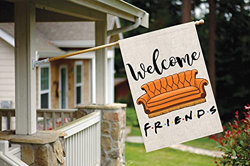 Fri Themed Welcome Home Decor Garden Flag Yard Porch House Flag for Outside Decoration (Welcome Fri)